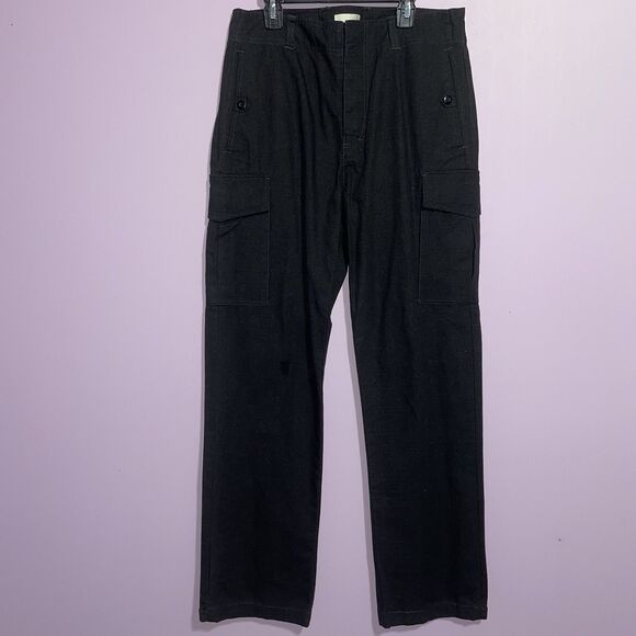 NEW Aime Leon Dore Ripstop Cargo Trouser Pants Men Small Jet Black Straight Leg - Picture 1 of 8